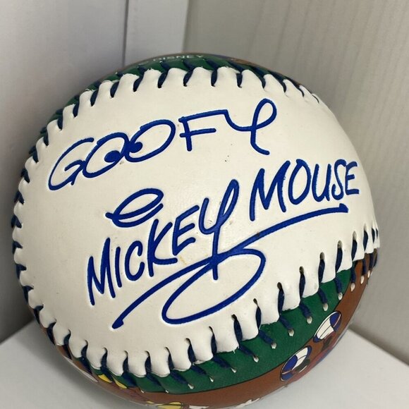 Vintage Disney Baseball Ball Fotoball Mickey Mouse Donald Duck - Picture 3 of 8